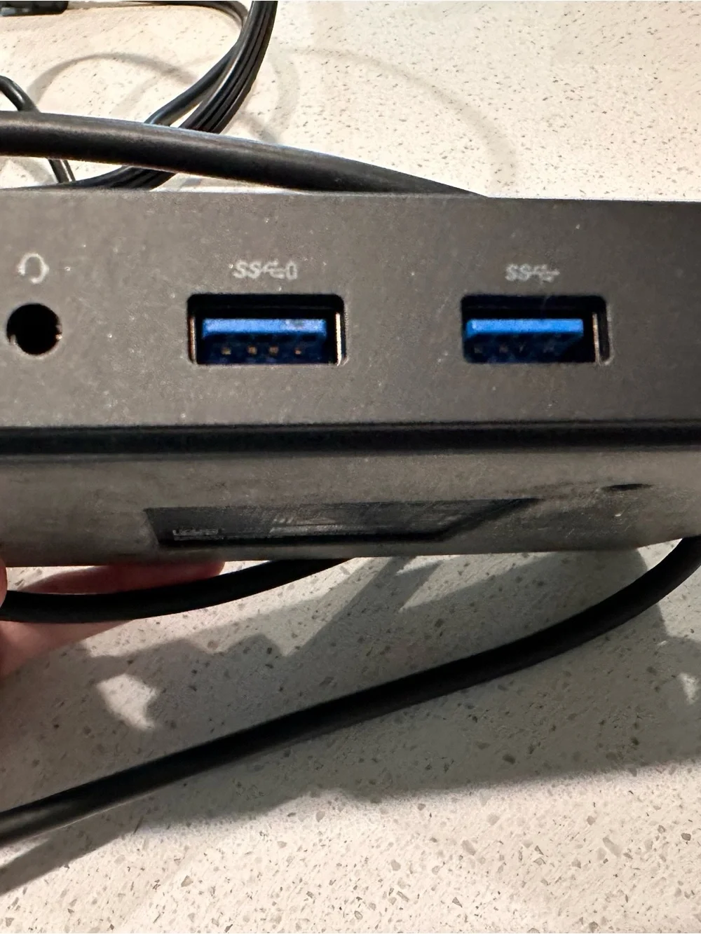 Dell Black Laptop Docking Station with VGA, Ethernet & USB Ports